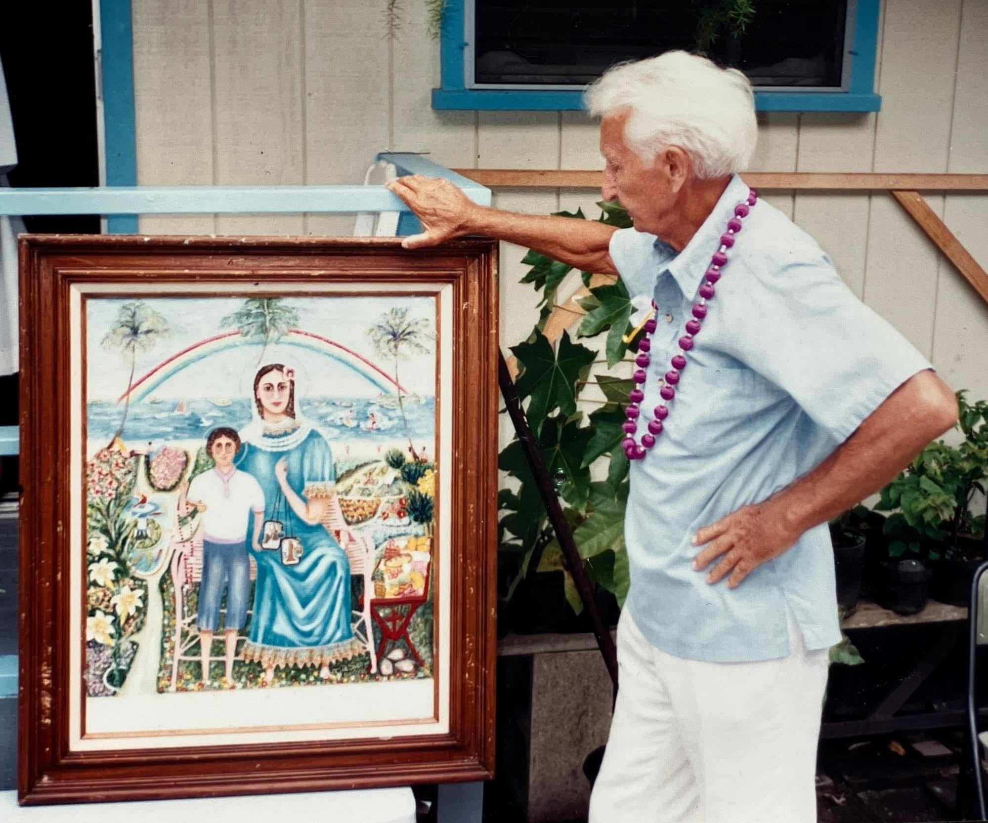 Expressionist-style Religious Painting by artist Fritz Sydow