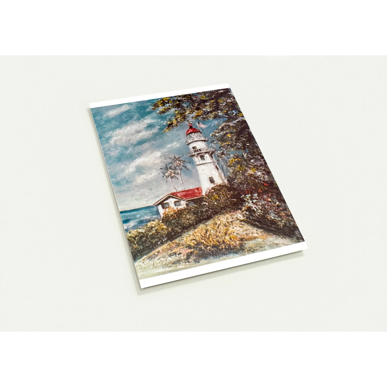 light house in hawaii painted by fritz sydow